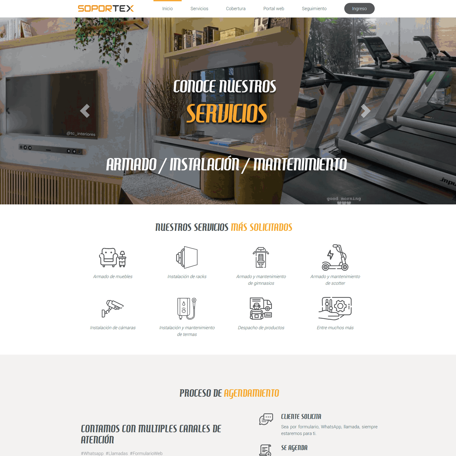 Página web de soportex
